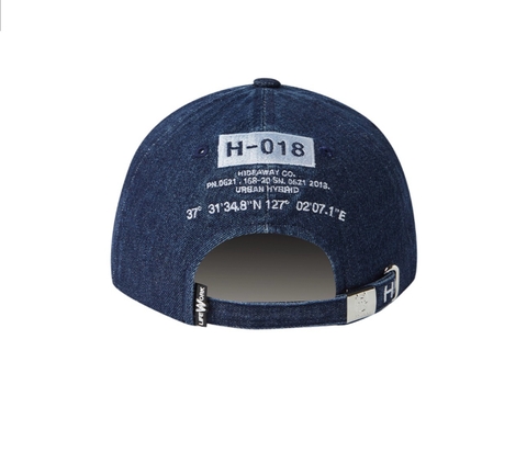 Mũ LIFEWORK Bulldog Ball Cap Daẩk Denim - Mũ, nón kết, lưỡi trai màu xanh jean sẫm hình chó