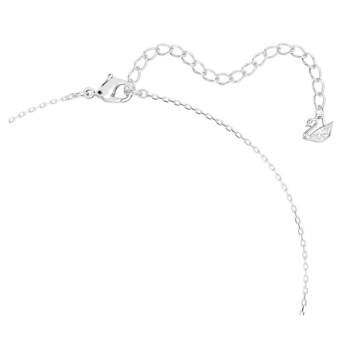 SWAROVSKI Attract pendant (Mixed cuts, Cluster, White, Rhodium plated) - Dây cổ, dây chuyền pha lê trắng - JEWELRY NECKLACE