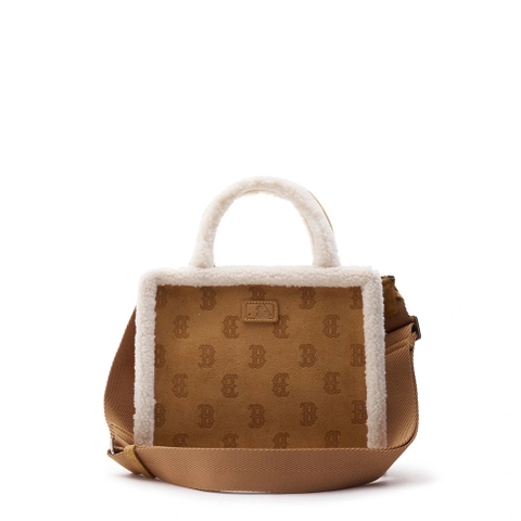 Túi MLB Monogram Mustang Tote Bag New York Yankees BROWN Nâu