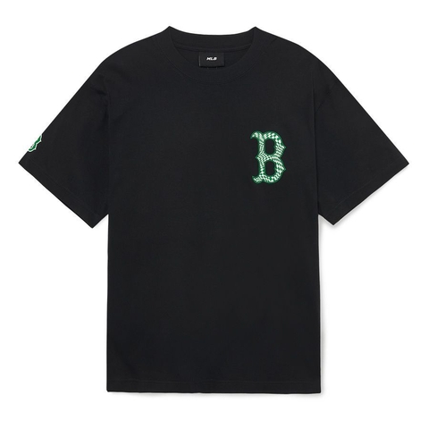 Áo Phông MLB Checkerboard Clipping Logo B Tshirt