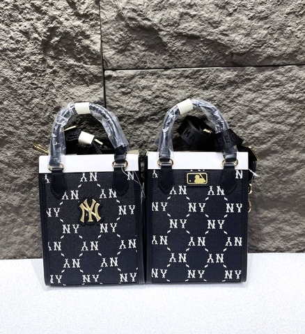 Túi MLB Monogram Tote mini crossbody Bag Green/Black/Pink - Túi đeo chéo màu xanh lá/đen/hồng