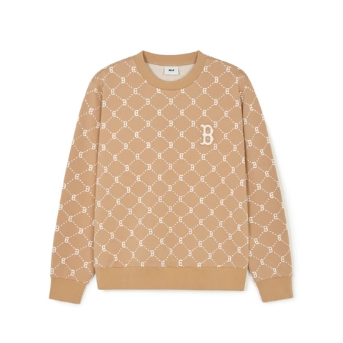 ÁO MLB Diamond Monogram Jacquard Sweatshirt Boston Red Sox