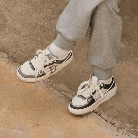 GIÀY MLB Chunky Liner Hologram B Silver Grey