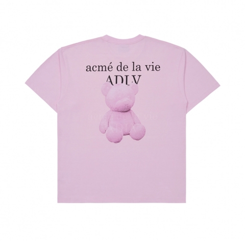 ÁO ADLV FUZZY T-SHIRT BEAR PINK - GẤU HỒNG