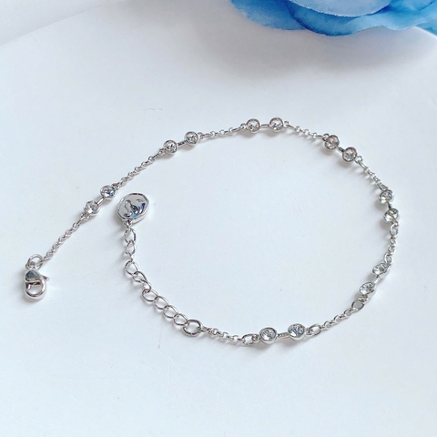 SWAROVSKI Remix Collection strand (Round cut, White, Rhodium plated) - Vòng, lắc tay, pha lê trắng - JEWELRY BRACELET