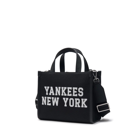 TÚI MLB Varsity jacquard small tote bag New York Yankees BLACK