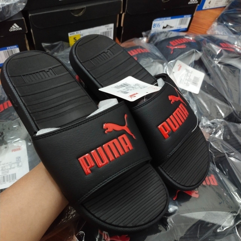 DÉP PUMA LOGO ĐỎ QUAI NGANG