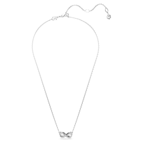 SWAROVSKI Hyperbola pendant (Pavé, Infinity, White, Rhodium plated) - Dây cổ, dây chuyền hình vô cực - JEWELRY NECKLACE