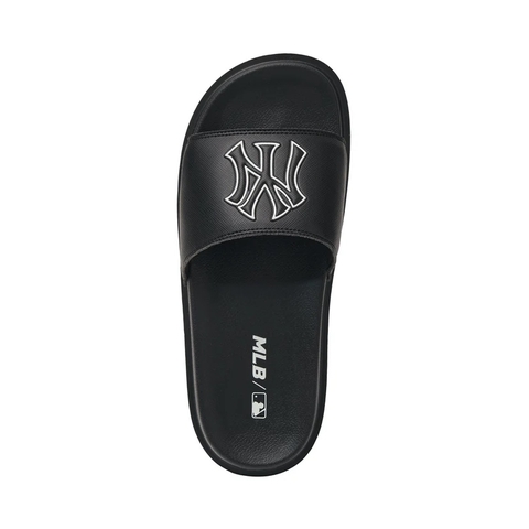 Dép MLB Chunky Mound Basic NY Newyork Yankees - Dép quai ngang màu đen