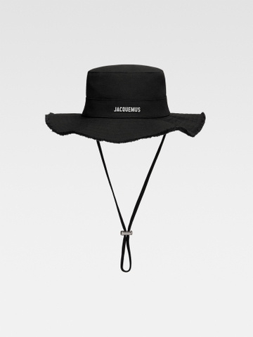MŨ JACQUEMUS LE BOB ARTICHAUT BLACK - LES CLASSIQUES - BUCKET HAT