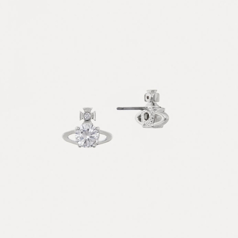 CHÍNH HÃNG - VIVIENNE WESTWOOD Reina Earrings - Khuyên, hoa tai đính đá pha lê, hình quả cầu