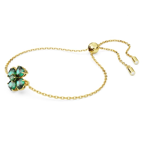 SWAROVSKI Idyllia bracelet (Mixed cuts, Clover, Green, Gold-tone plated) - Vòng/lắc tay Cỏ Bốn Lá - SWAROVSKI - JEWELRY