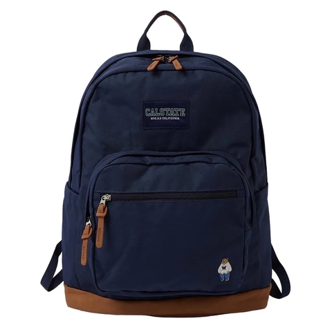 WHOAU Steve Bear Calstate Backpack Beige/Black/Navy - Balo, cặp màu be/đen/xanh