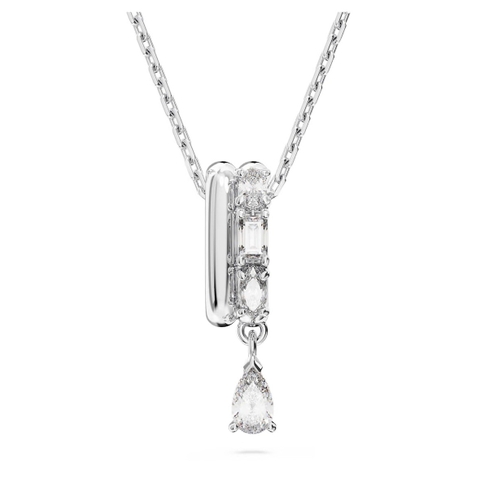 SWAROVSKI Dextera pendant (Mixed cuts, White, Rhodium plated) - Dây cổ, chuyền, đính đá pha lê trắng - JEWELRY NECKLACE