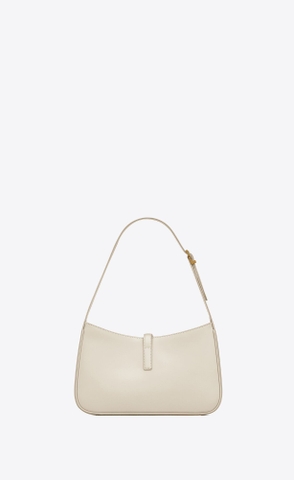 TÚI YSL SOLFERINO SMALL BLANC VINTAGE HOBO BAG (size 19x13cm)