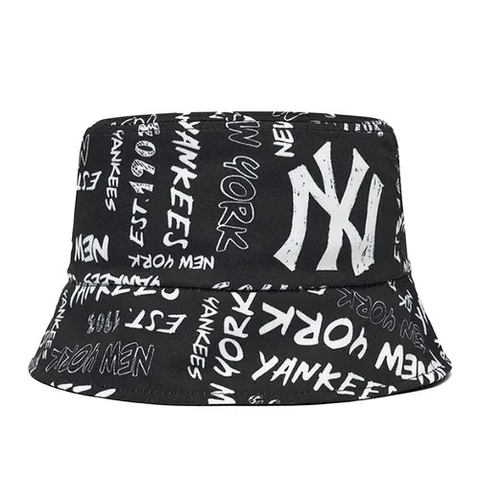 [SALE] MŨ MLB GRAFITTI BUCKET HAT NEW YORK YANKEES - Mũ hoạ tiết Grafitti, đội được 2 mặt