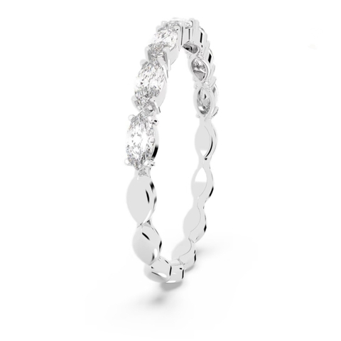 SWAROVSKI Vittore ring (Marquise cut, White, Rhodium plated) - RINGS - Nhẫn pha lê cắt giọt - SWAROVSKI JEWELRY