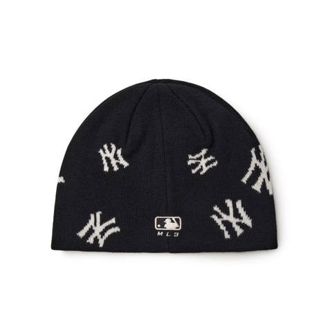 MLB Megagram Norip Beanie New York Yankees NY Black - Mũ len, màu đen
