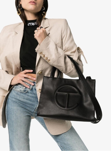 TÚI TELFAR BLACK BAG - MEDIUM M SIZE (38x28x13cm) - TÚI ĐEO CHÉO TELFAR MÀU ĐEN