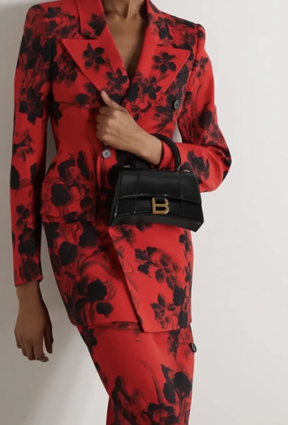 TÚI BALENCIAGA HOURGLASS XS BLACK (da trơn)