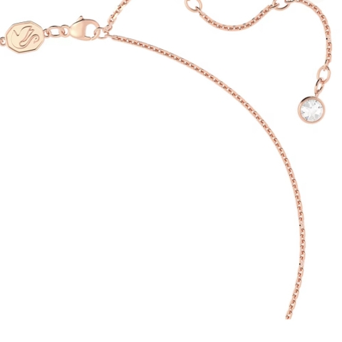 SWAROVSKI Una pendant (Heart, Medium, White, Rose gold-tone plated) - Dây cổ, dây chuyền hình tim - SWAROVSKI - JEWELRY NECKLACE