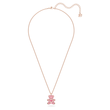SWAROVSKI Teddy pendant (Bear, Pink, Rose gold-tone plated) - Dây cổ, dây chuyền SWAROVSKI - JEWELRY NECKLACE
