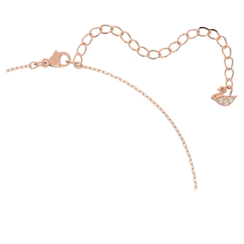 SWAROVSKI Stilla Attract set (Round cut, White, Rose gold-tone plated) - EARRINGS & NECKLACE - Khuyên tai + dây cổ - JEWELRY