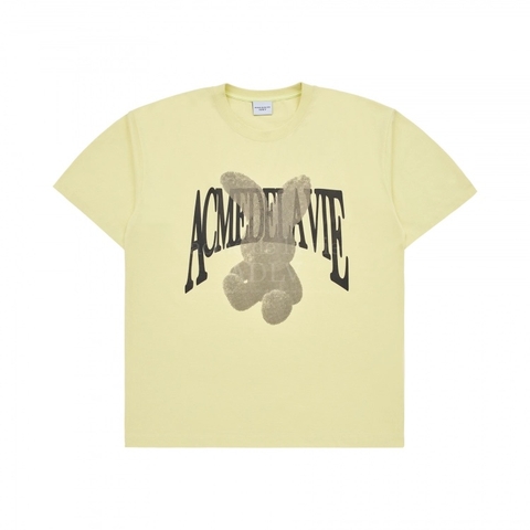 ÁO ADLV HAFTONE DOT FUZZY RABBIT T-SHIRT YELLOW - ÁO THUN THỎ VÀNG