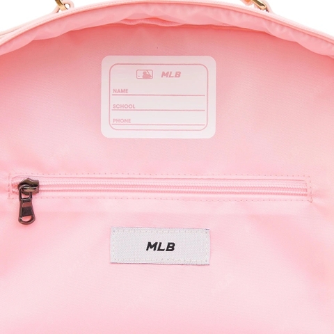 MLB BALO, TÚI DIA MONOGAM EMBOSSED SCHOOLBAG PINK BACKPACK (SET GỒM BALO + TÚI XÁCH ĐI KÈM)