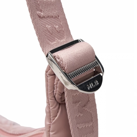 Túi MLB Curve padded hobo / crossbody bag New York Yankees Pink (33,5x20,5x13cm) - Túi xách, đeo vai, màu hồng