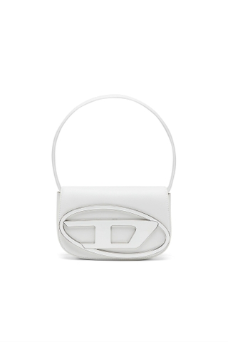 TÚI DIESEL ICONIC SHOULDER BAG IN NAPPA LEATHER WHITE