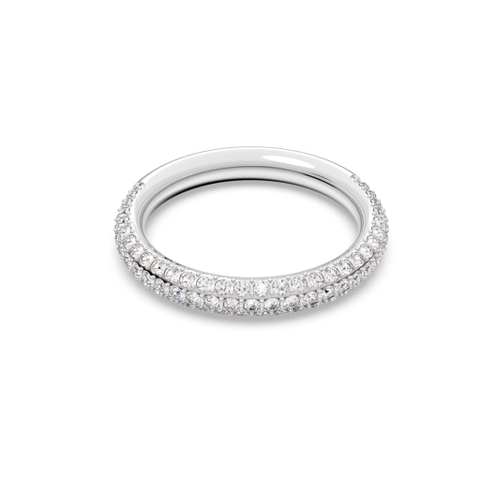 SWAROVSKI Dextera stone ring (White, Rhodium plated) - RINGS - Nhẫn tròn, pha lê trắng - JEWELRY
