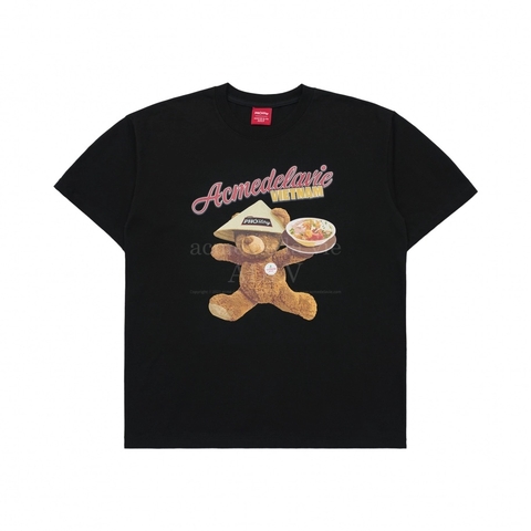 (PHỞ STORY x ADLV) ÁO THUN ADLV SERVING BEAR ĐEN BLACK T-SHIRT
