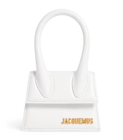 Túi JACQUEMUS Mini Leather Le Chiquito White (size 12cm)