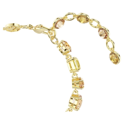 SWAROVSKI Gema bracelet (Mixed cuts, Yellow, Gold-tone plated) - Vòng, lắc tay, đính mix pha lê, tone vàng-nâu - JEWELRY BRACELET