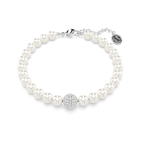 SWAROVSKI Remix Collection strand (White, Rhodium plated) - Vòng/lắc tay ngọc trai pha lê - SWAROVSKI - JEWELRY