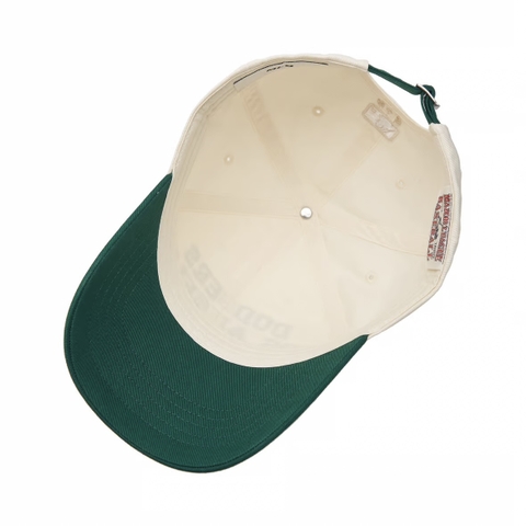 Mũ MLB Lettering color scheme unstructured ball cap Dodgers Los Angeles Green - Mũ lưỡi trai, nón kết phối màu xanh lá