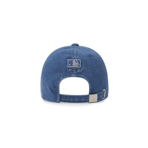 MŨ MLB BASIC MEGALOGO DENIM 5PANEL BALL CAP NEW YORK YANKEES NY BLUE - MŨ LƯỠI TRAI, NÓN KẾT MÀU XANH