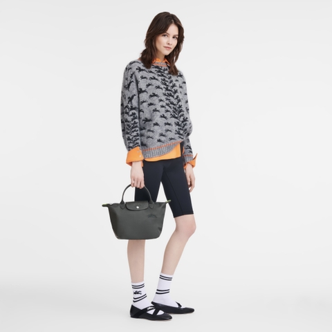 SMALL SIZE - TÚI LONGCHAMP LE PLIAGE GREEN S HAND BAG - GRAPHITE - Túi xách màu xám than chì
