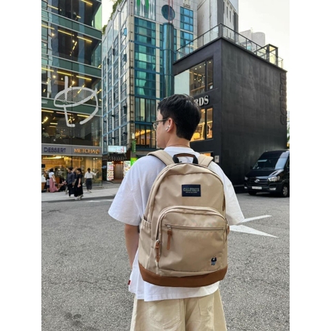 WHOAU Steve Bear Calstate Backpack Beige - Balo, cặp màu be