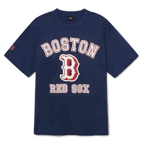 Áo Thun MLB Varsity Overfit Boston Redsox Tshirt 3ATSV0233-43NYS Màu Xanh Navy