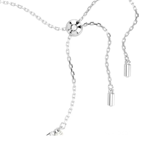 SWAROVSKI Matrix bracelet (Crystal pearl, Round cut, White, Rhodium plated) - Vòng, lắc tay ngọc trai, pha lê trắng - JEWELRY