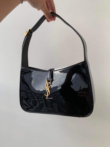 TÚI YSL LE 5 A7 HOBO BAG BLACK DA BÓNG (size 23x16cm)