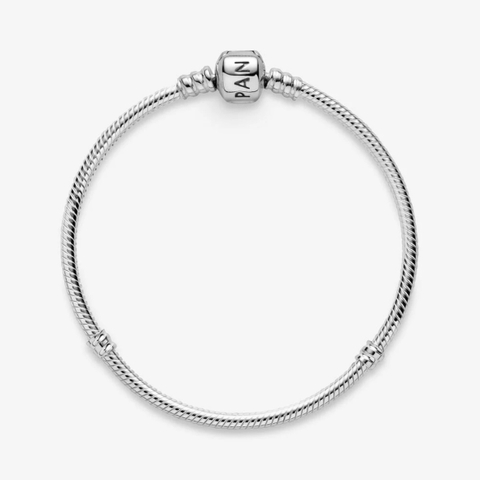 Pandora Moments Snake Chain Bracelet (Barrel Clasp, Silver Sterling) - Vòng/lắc tay bạc 925, khoá trụ, dáng mềm - JEWELRY BRACELET