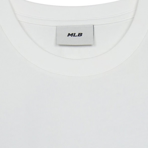 MLB Basic Street Logo Overfit Short Sleeve T-Shirt Newyork WHITE - Áo thun cổ tròn tay lỡ màu trắng