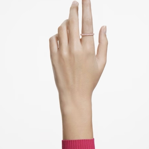 SWAROVSKI Stone ring (Pink, Rose gold-tone plated) - RINGS - Nhẫn kiểu đá pha lê hồng - SWAROVSKI JEWELRY
