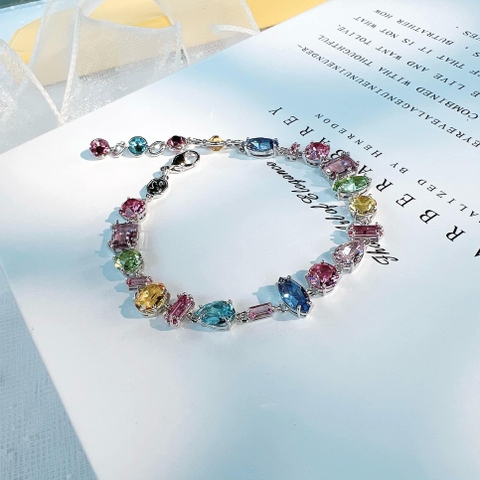 SWAROVSKI Gema bracelet (Mixed cuts, Multicolored, Rhodium plated) - Vòng/lắc tay SWAROVSKI - JEWELRY