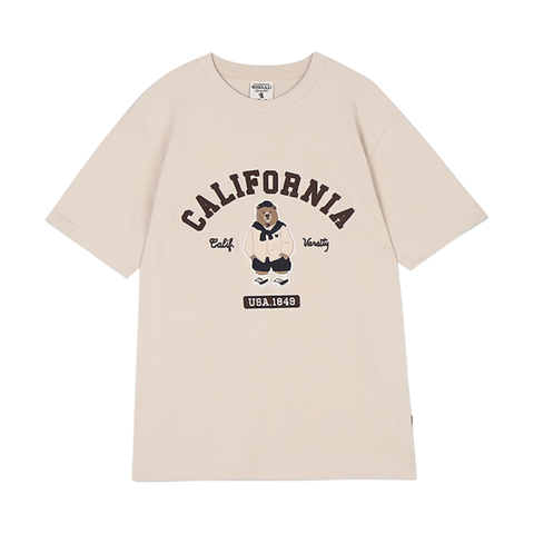 ÁO WHOAU BE CALIFORNIA BEAR T-SHIRT (mặt sau trơn)