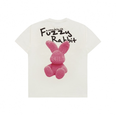 ÁO THUN ADLV DOODLE FUZZY RABBIT CREAM  T-SHIRT - TRẮNG KEM