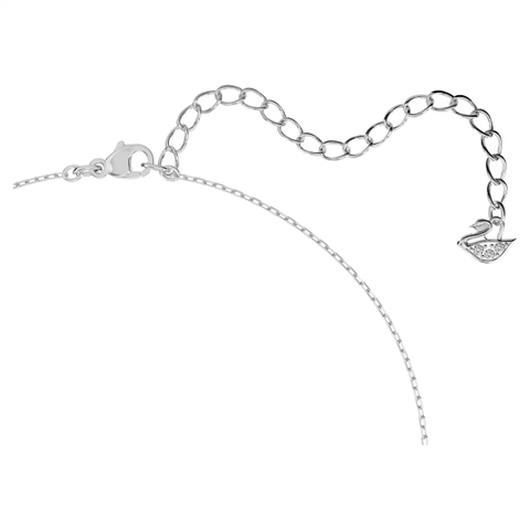 SWAROVSKI Stilla Attract (Round cut, White, Rhodium plated) - SET - EARRINGS - NECKLACE - Khuyên tai + dây cổ, pha lê trắng - JEWELRY